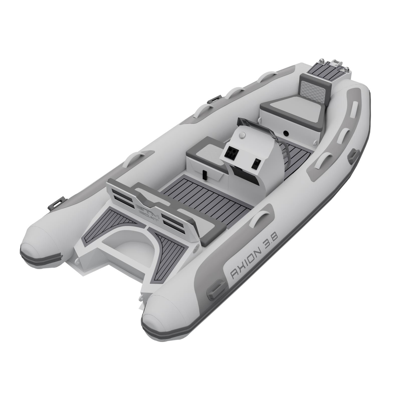 BTM Boat AXION 3.8 Alüminyum Sabit Tabanlı Konsollu Şişme Bot - Beyaz