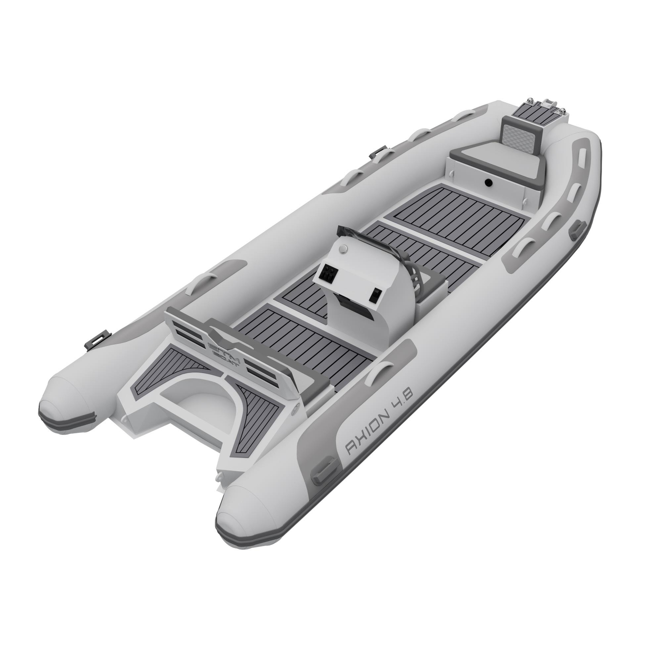 BTM Boat AXION 4.8 Alüminyum Sabit Tabanlı Konsollu Şişme Bot - Beyaz