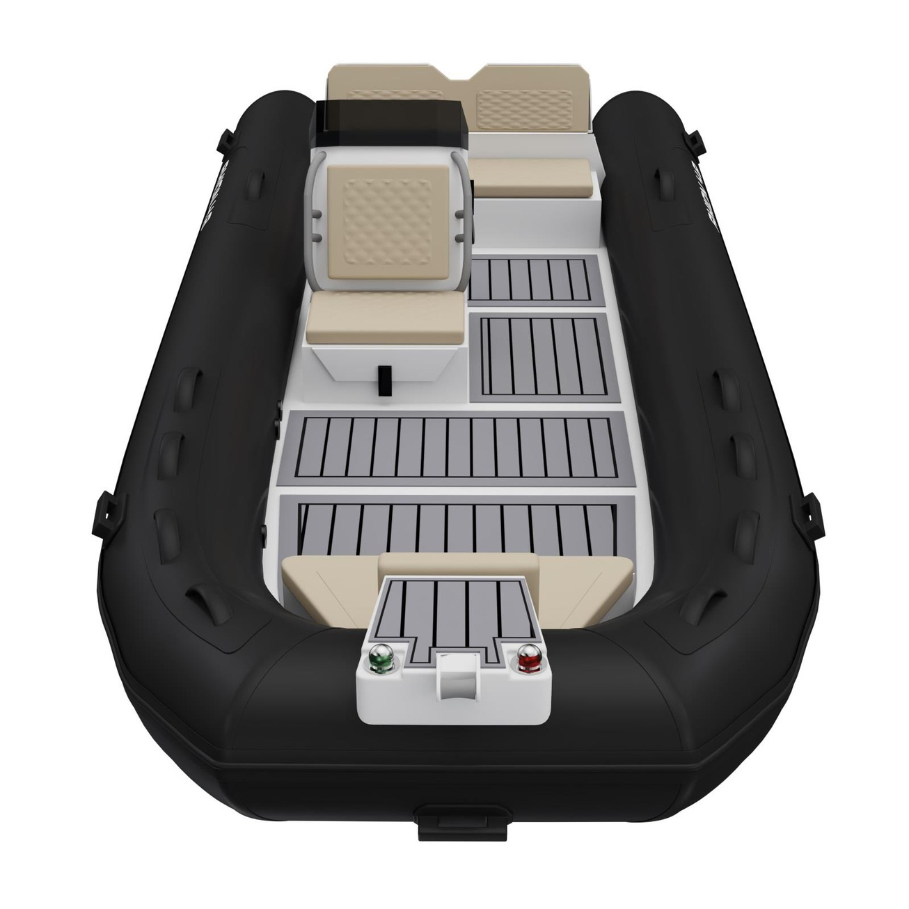 BTM Boat AXION 4.8 Alüminyum Sabit Tabanlı Konsollu Şişme Bot - Siyah