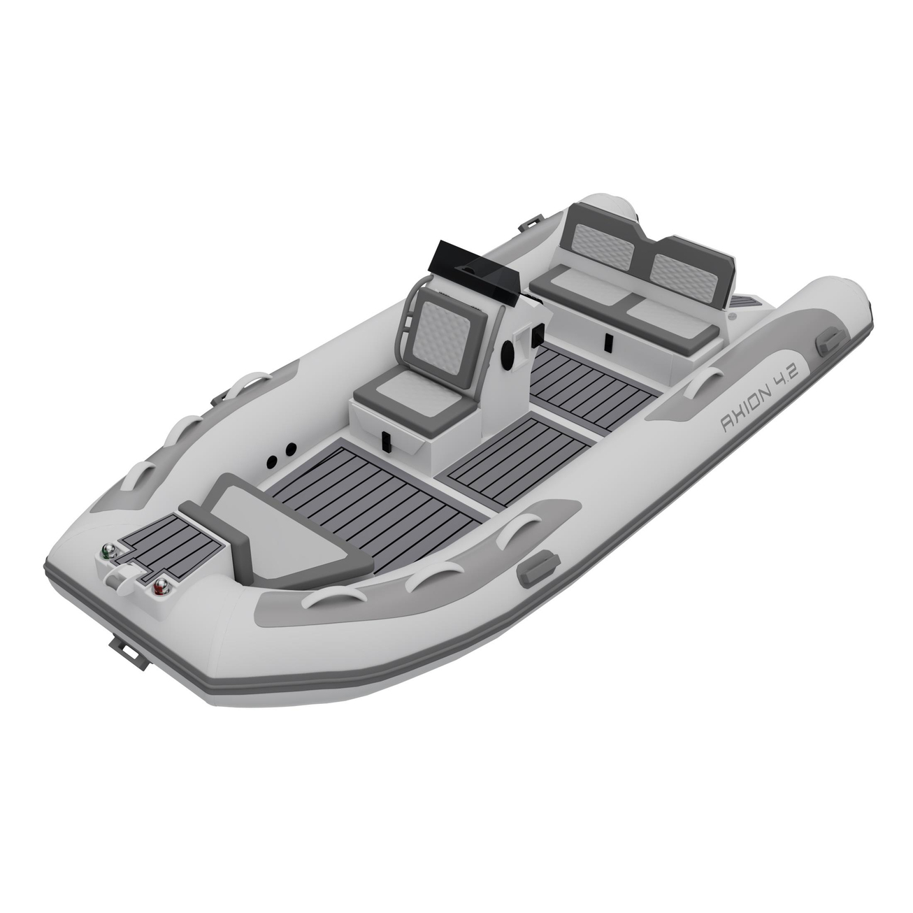 BTM Boat AXION 4.2 Alüminyum Sabit Tabanlı Konsollu Şişme Bot - Beyaz