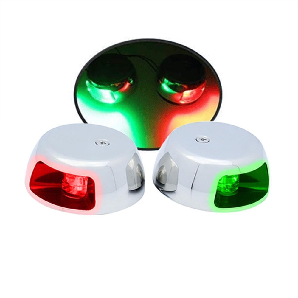 Burun İskele Sancak Feneri Krom Takım 12V Led