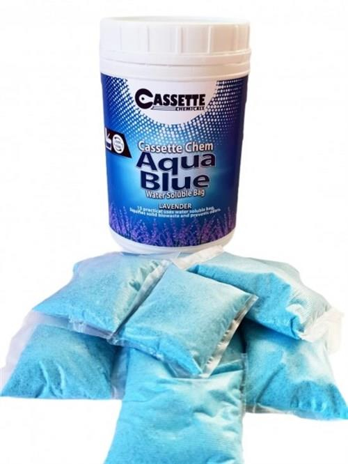 Cassette Chemicals Aqua Blue Water Soluble Bag Katı Atık Parçalayıcı