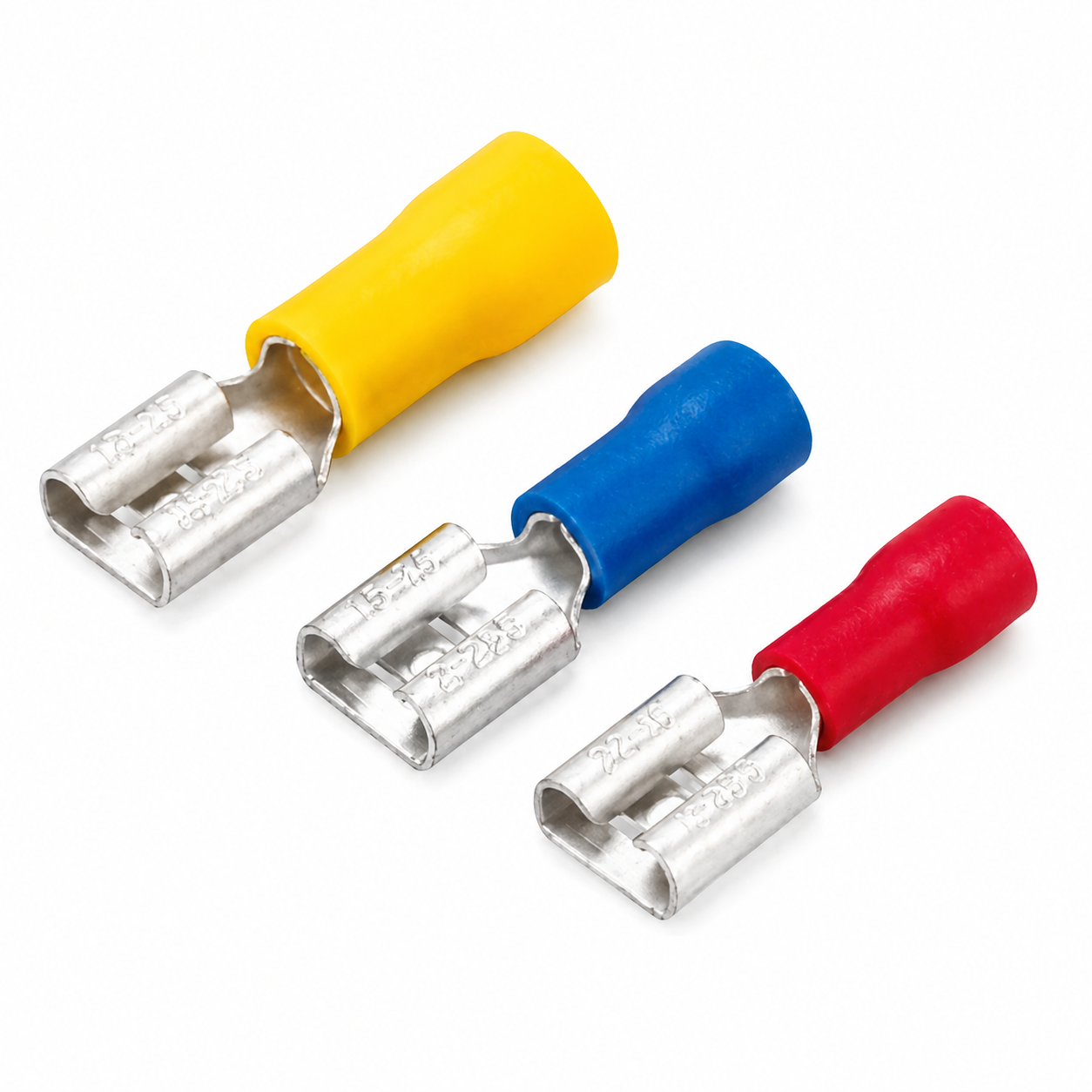Dişi Faston Terminal 0.5 - 1.5 mm² Genişlik 0.8 x 6.35 mm