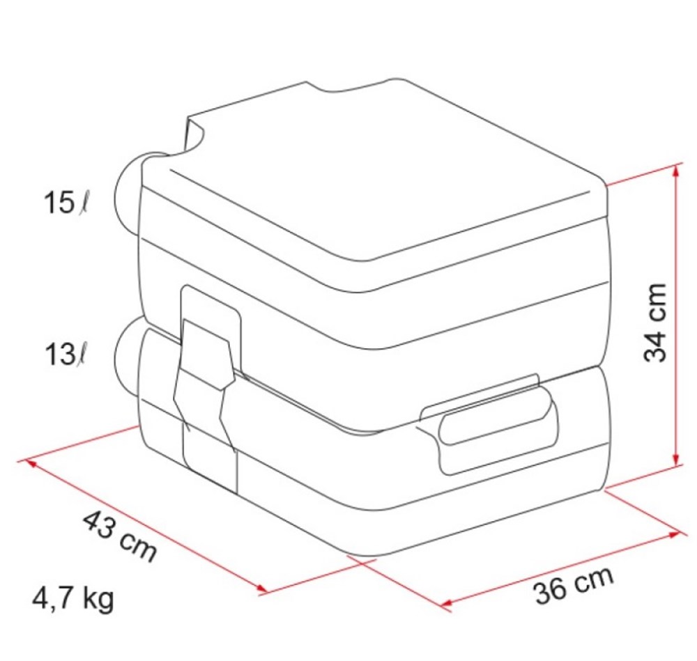 FIAMMA BI-POT 34 Portatif Tuvalet