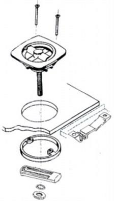 Gömme Kulp 63x63 mm
