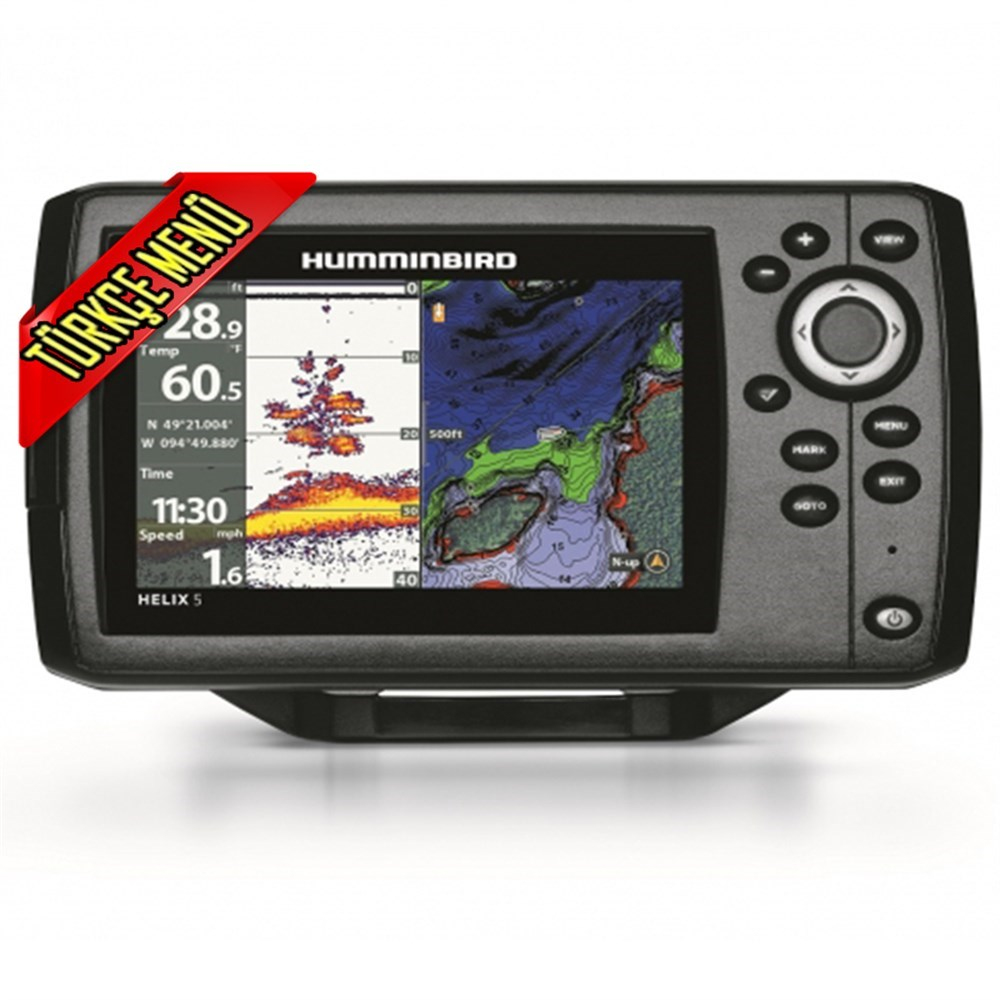 Humminbird Helix 5 Chirp Sonar Gps Türkçe Menü İmray Tüm Türkiye Haritalı