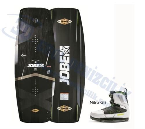 JOBE Wakeboard Conflict Siyah 145cm Nitro Gri Ayakkabı 42-43