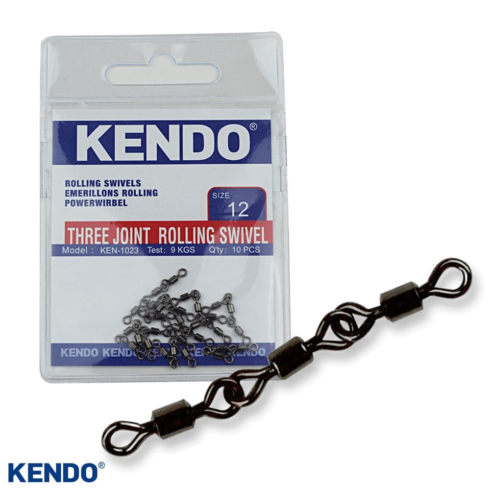 Kendo Three Joint Rolling Swivel 10 Adet