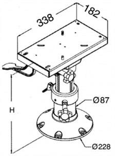 Koltuk ayağı 435-635 mm