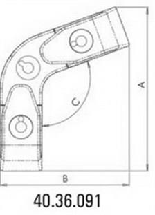 Köşe kurtağızı 152x120x56