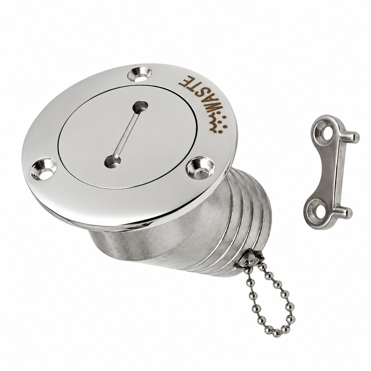 Krom Atık Su Dolum Ağzı 38 mm - Eğimli