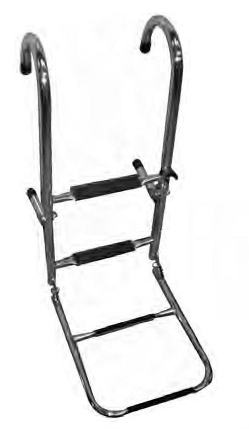 Krom Katlanır Merdiven 4 Basamaklı 35x120 cm