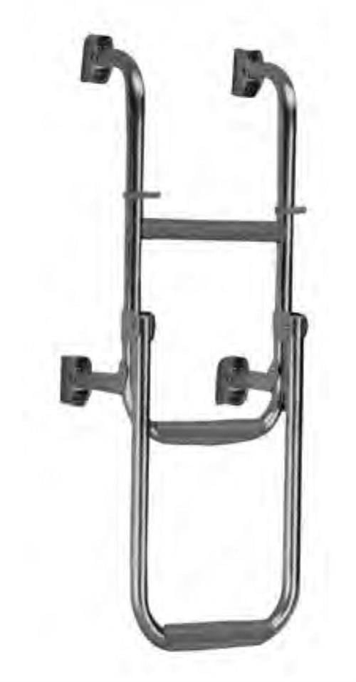Krom Merdiven 2+1 Katlanır 30x65 cm