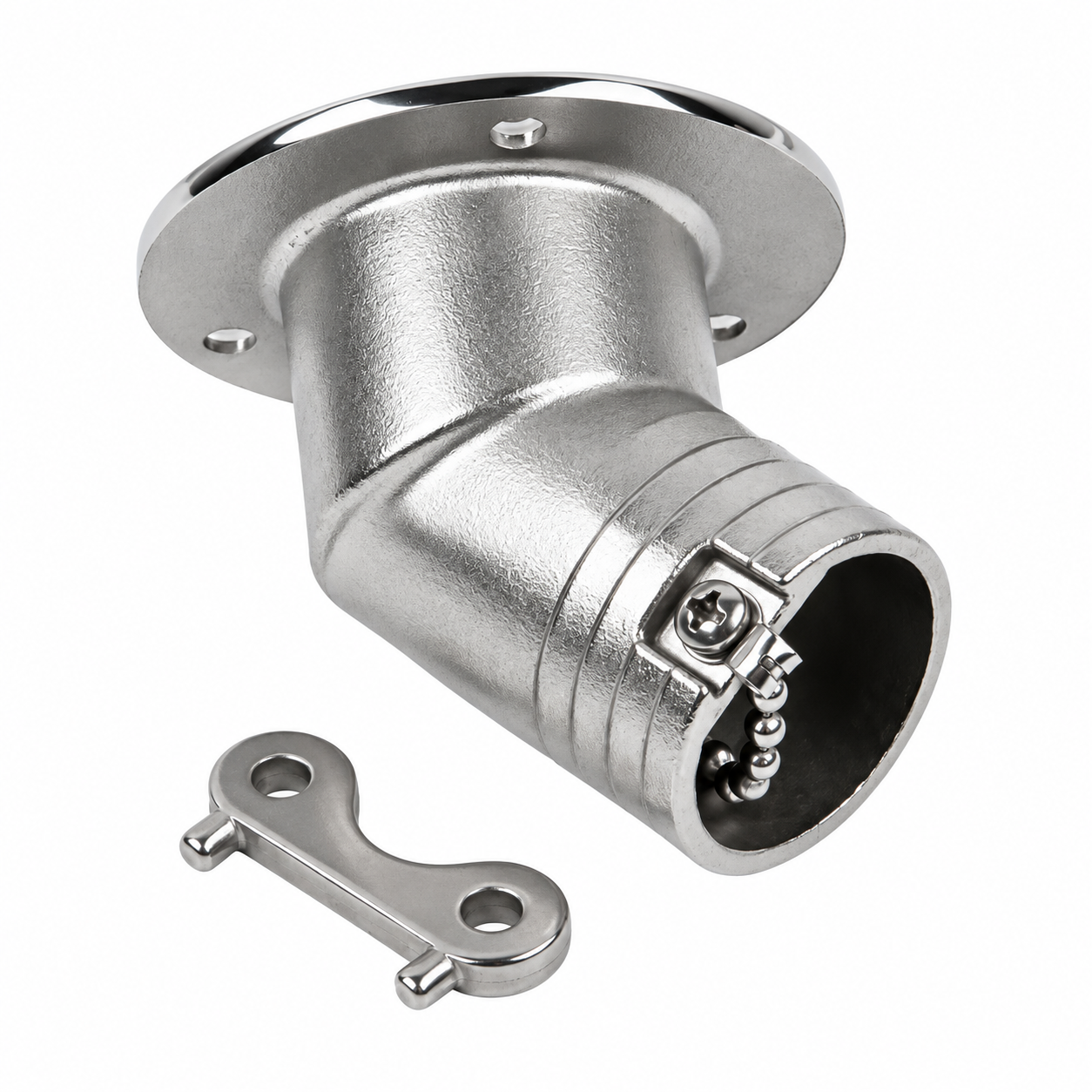 Krom Su Dolum Ağzı 38 mm - Eğimli