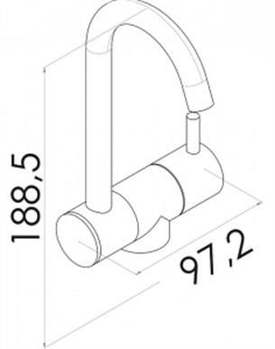 Kromaj Musluk Soğuk/Sıcak Seramik Mikserli