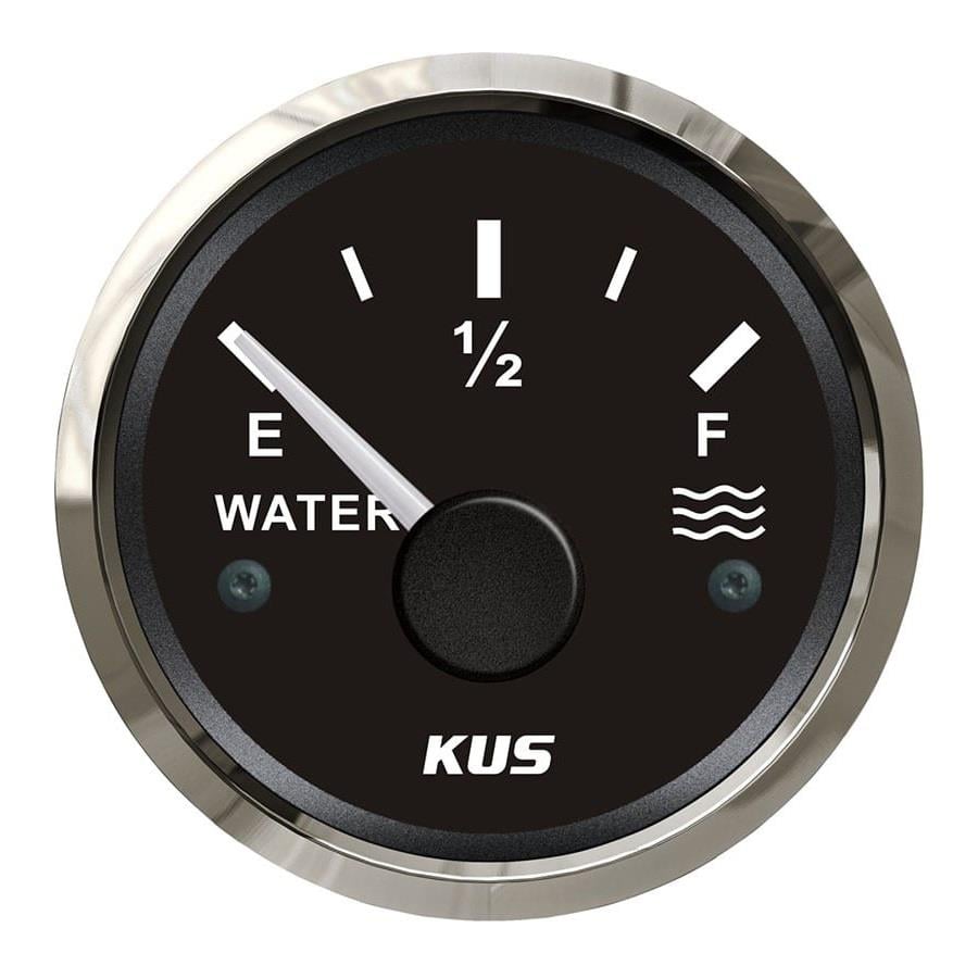 KUS Su Göstergesi Siyah 0–190 Ohm 12/24V 52mm