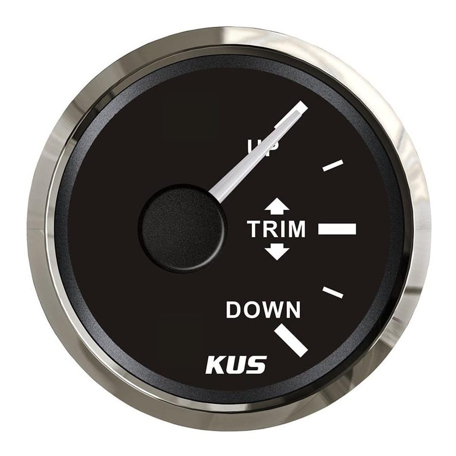 KUS Trim Göstergesi Siyah 12/24V 52mm