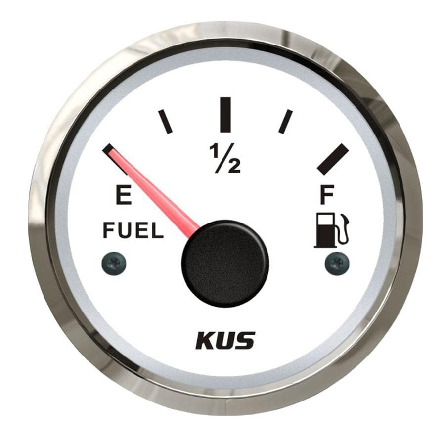 KUS Yakıt Göstergesi Beyaz 33–240 Ohm 12/24V 52mm