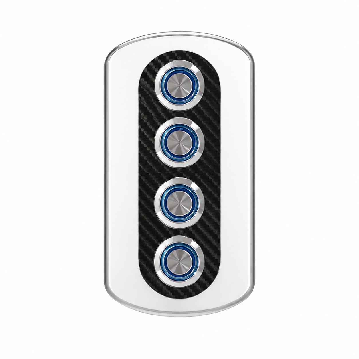Labarka 4'lü Krom Switch Panel Sigortalı 12-24V