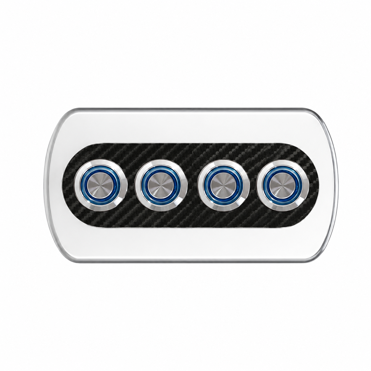 Labarka 4'lü Krom Switch Panel Sigortalı 12-24V