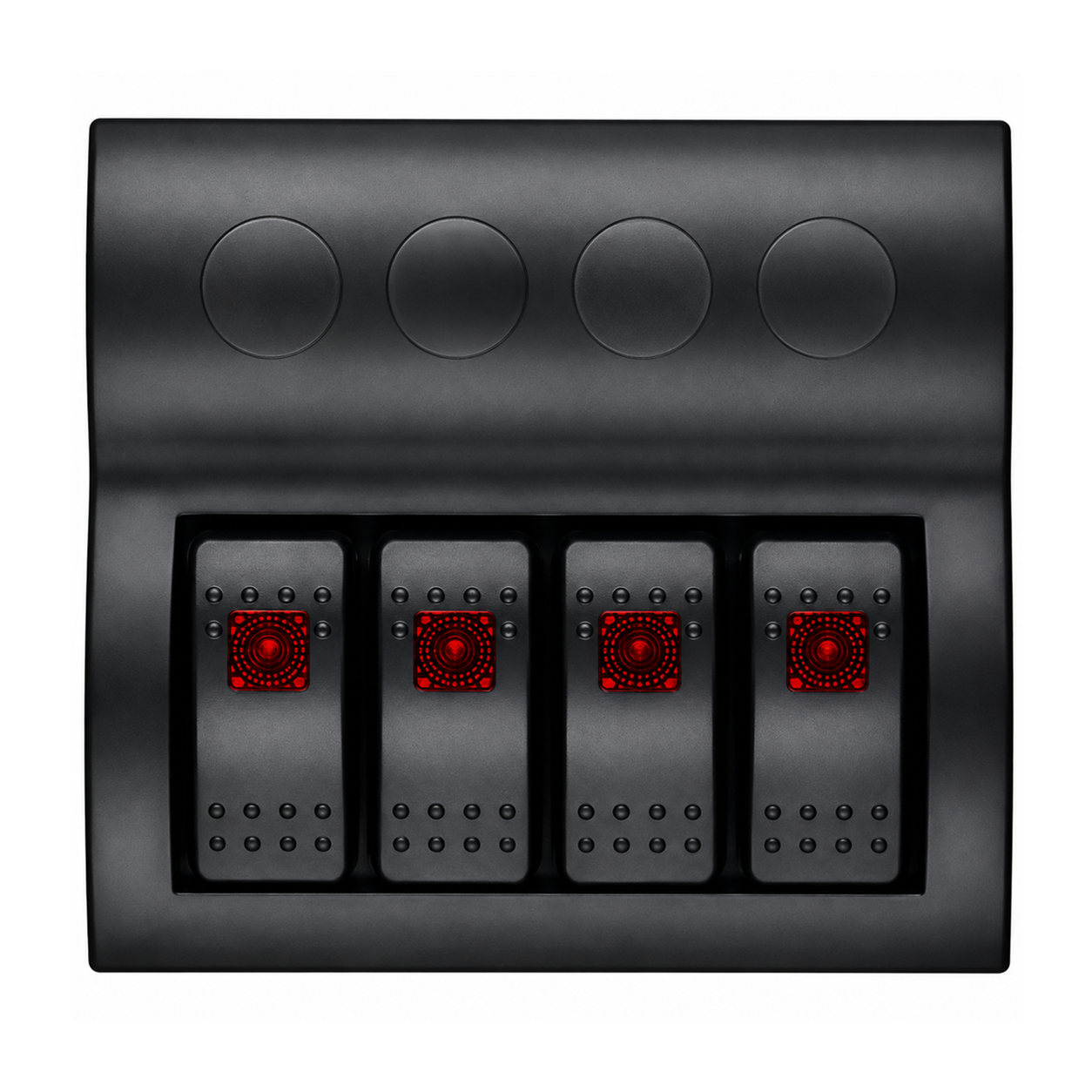 Labarka 4'lü Switch Panel Otomatik Sigortalı Kırmızı LED'li 12-24V