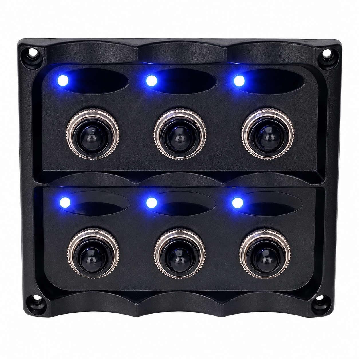 Labarka 6'lı Switch Panel Mavi Işıklı 12V