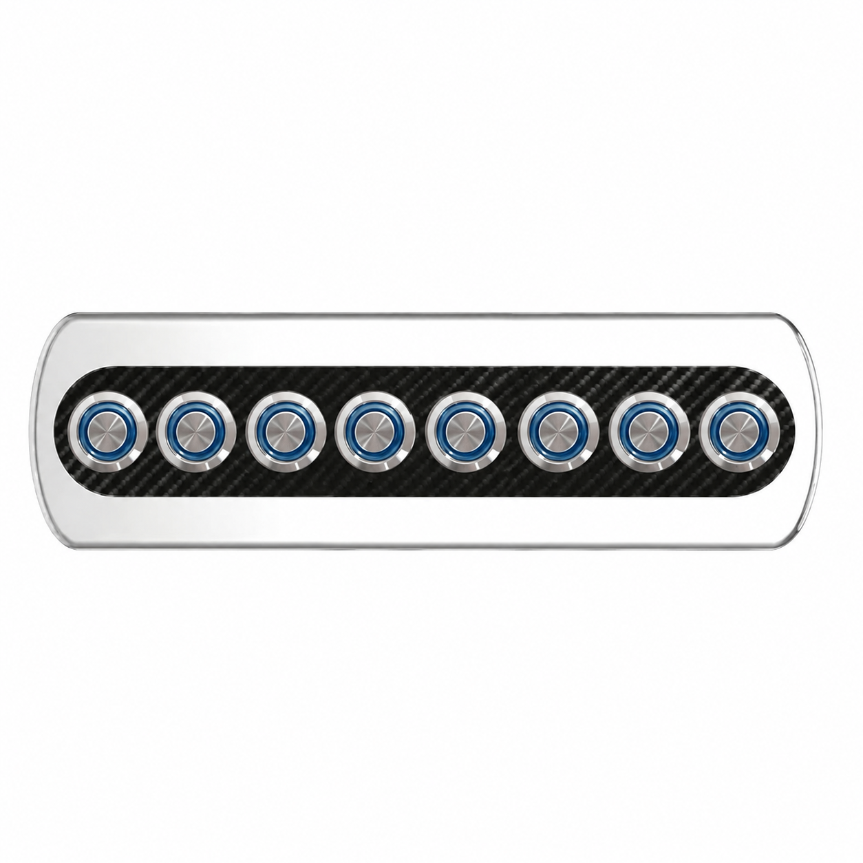 Labarka 8'li Krom Switch Panel Sigortalı 12-24V