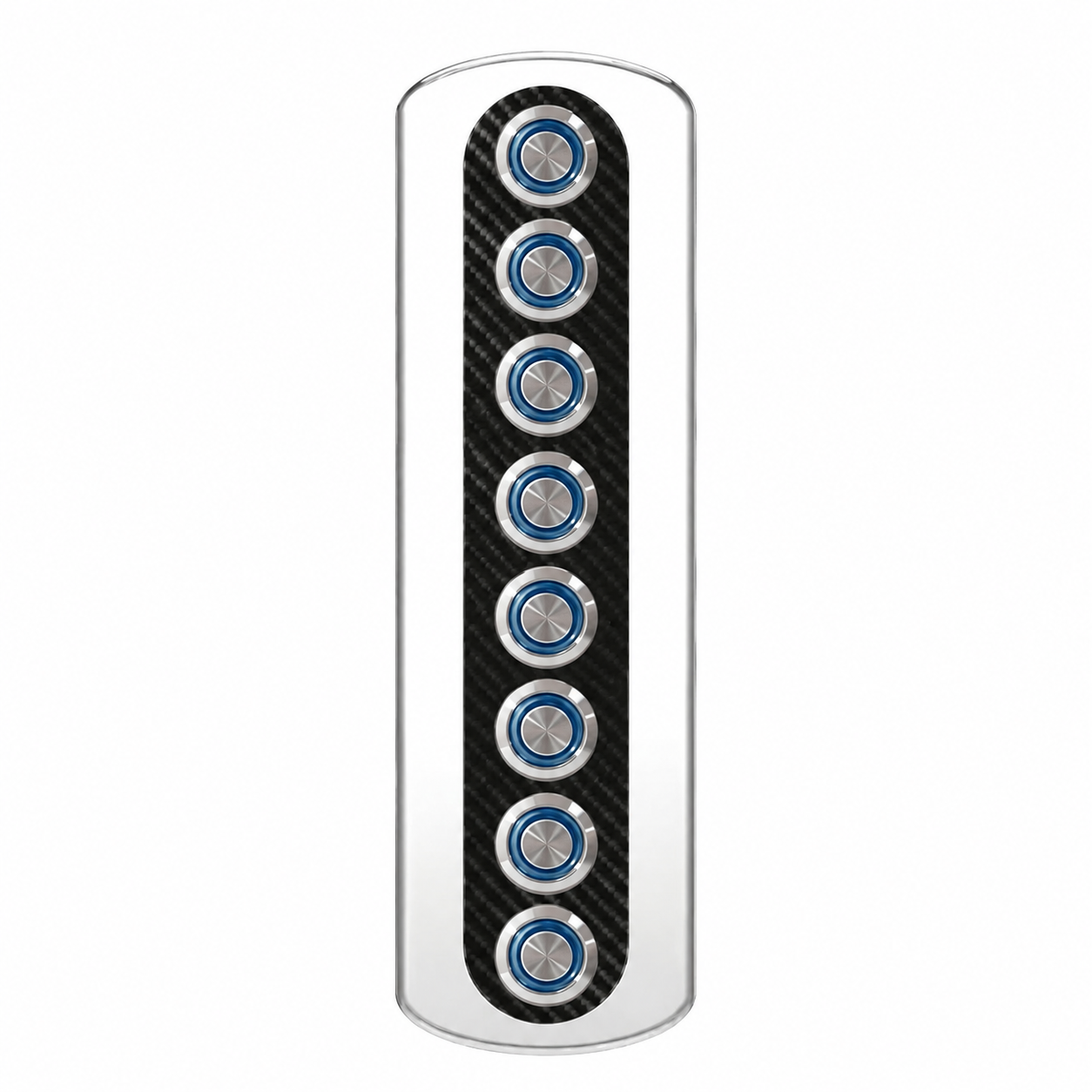 Labarka 8'li Krom Switch Panel Sigortalı Korna Butonlu 12-24V