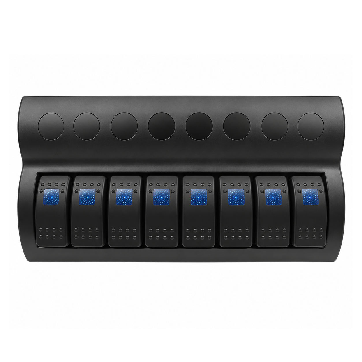 Labarka 8'li Switch Panel Otomatik Sigortalı Mavi LED'li 12-24V