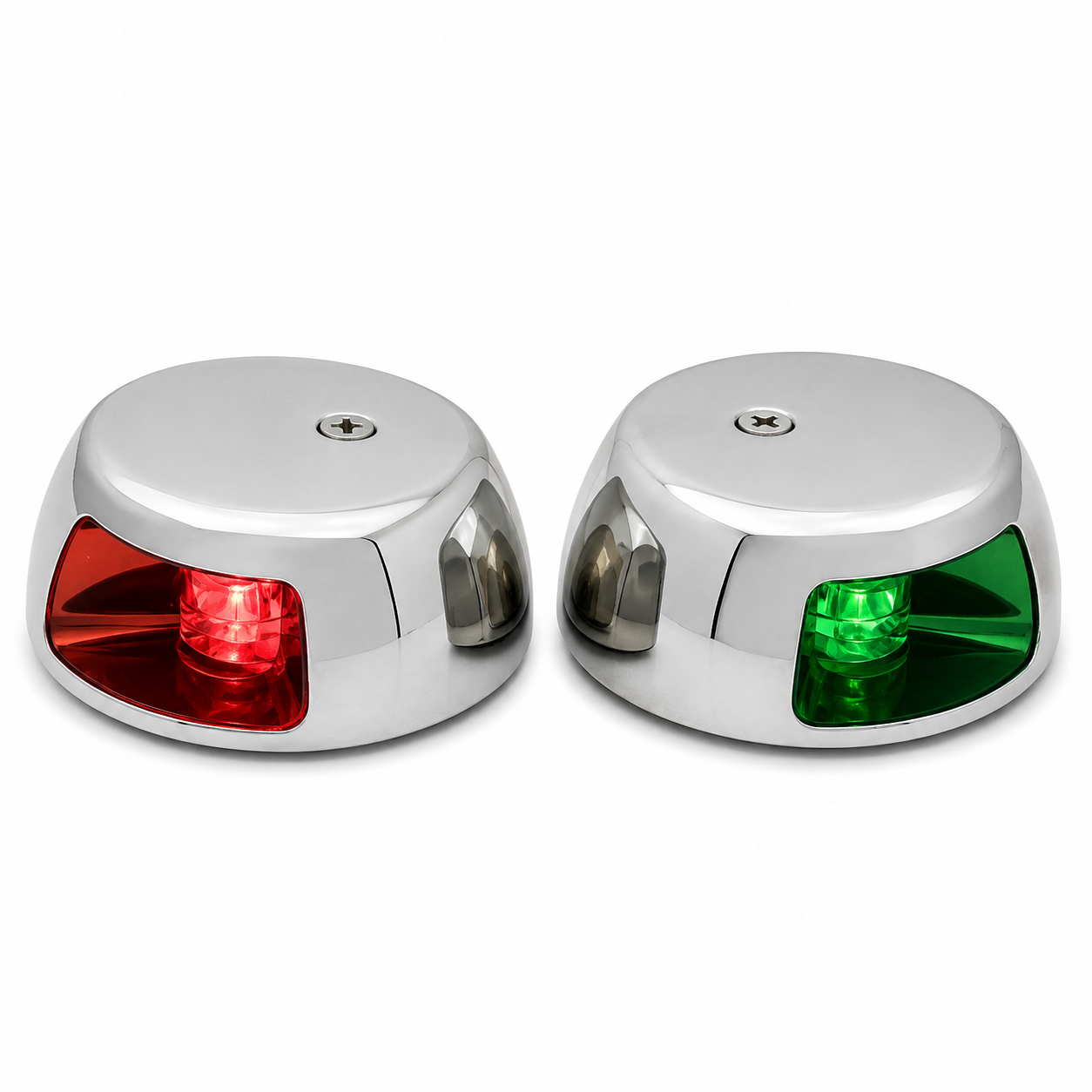 Labarka LED Baş İskele Sancak Feneri Krom İkili 12V