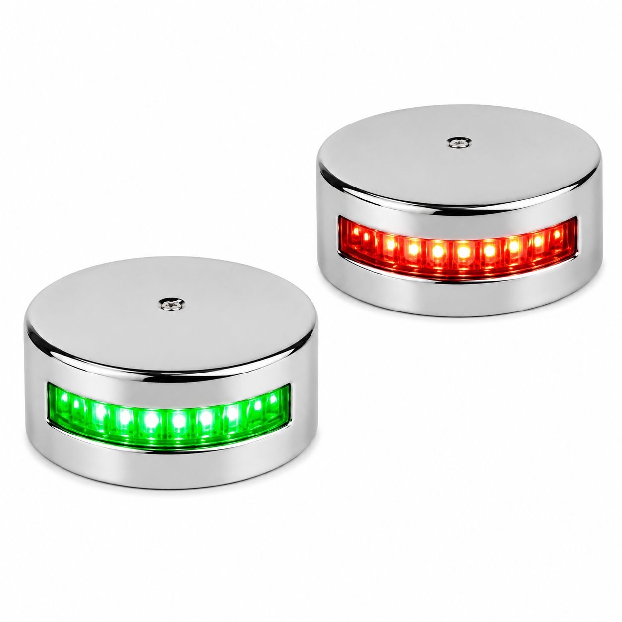 Labarka LED Baş İskele Sancak Feneri Krom İkili 12V