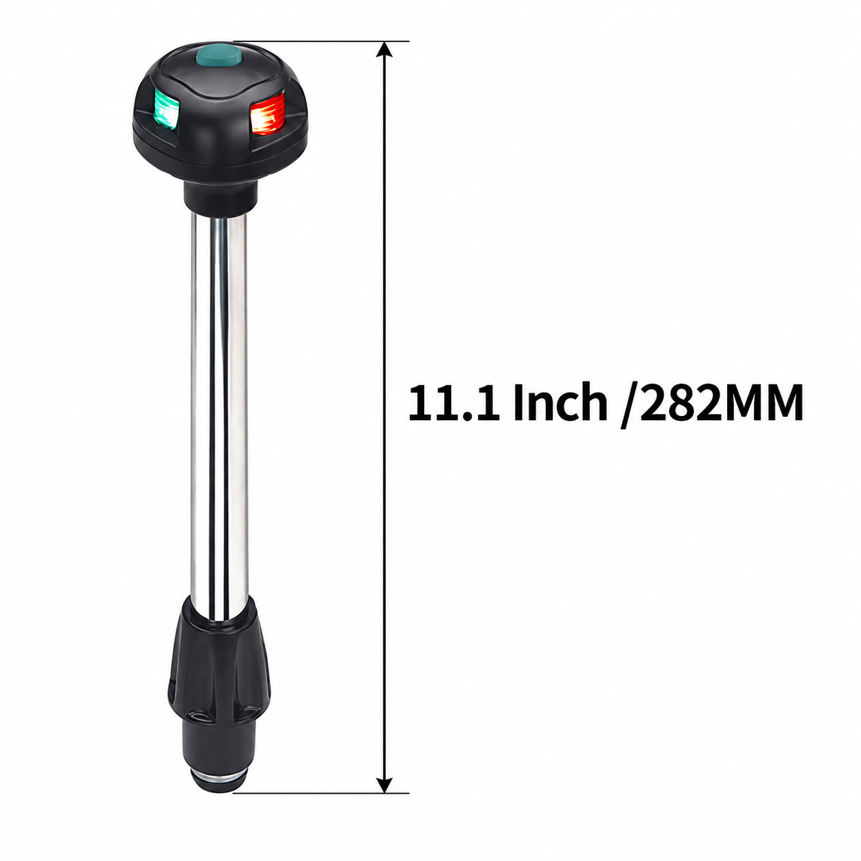Labarka LED Krom Bayrak Direği İskele Sancak 28 cm 12V