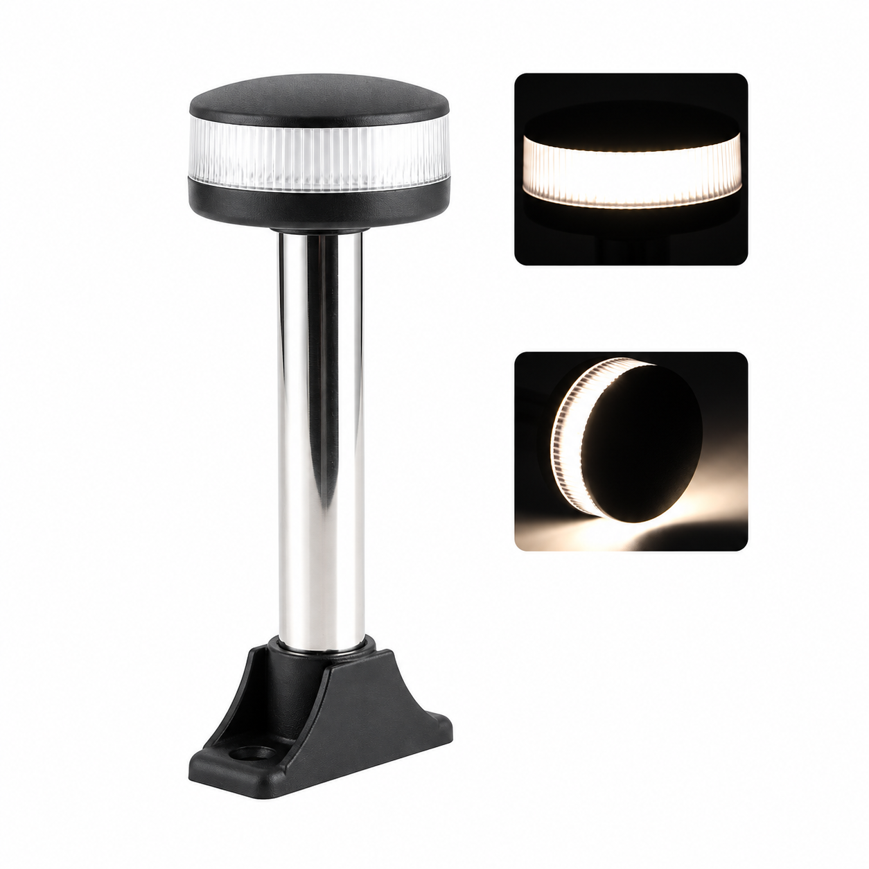 Labarka LED Krom Çıpa Feneri 12V 15 cm