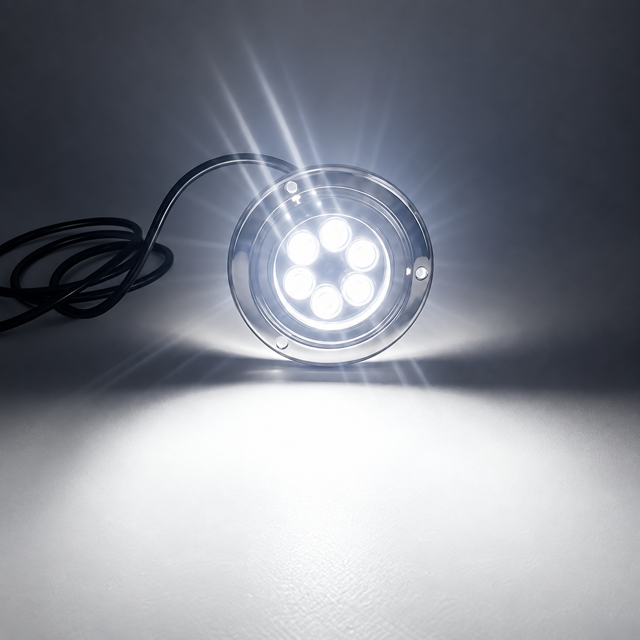 Labarka Su Altı Lambası 6 LED'li 12/24V Beyaz