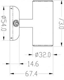 Led Duvar Lambası Sarı 8-30V