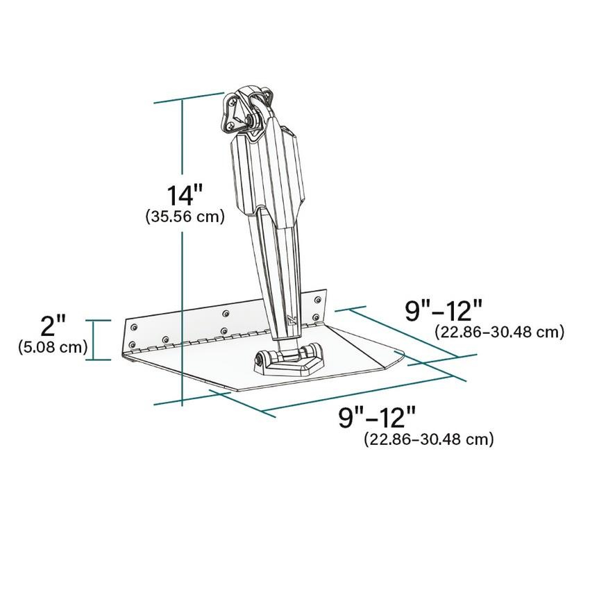 Lenco Marine Pro Control Assist Standard Mount Trim Tab Seti 12V