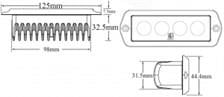 Lumitec Güverte Aydınlatma Lambası 12V/30V Gömme