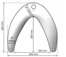 Majoni Baş Usturmaça 55cm Çap:36 cm Beyaz