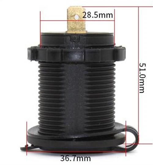 Marin Çakmaklık Soketi + Usb Soketi+Voltmetre