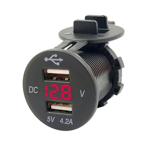 Marin Çakmaklık Soketi + Usb Soketi+Voltmetre