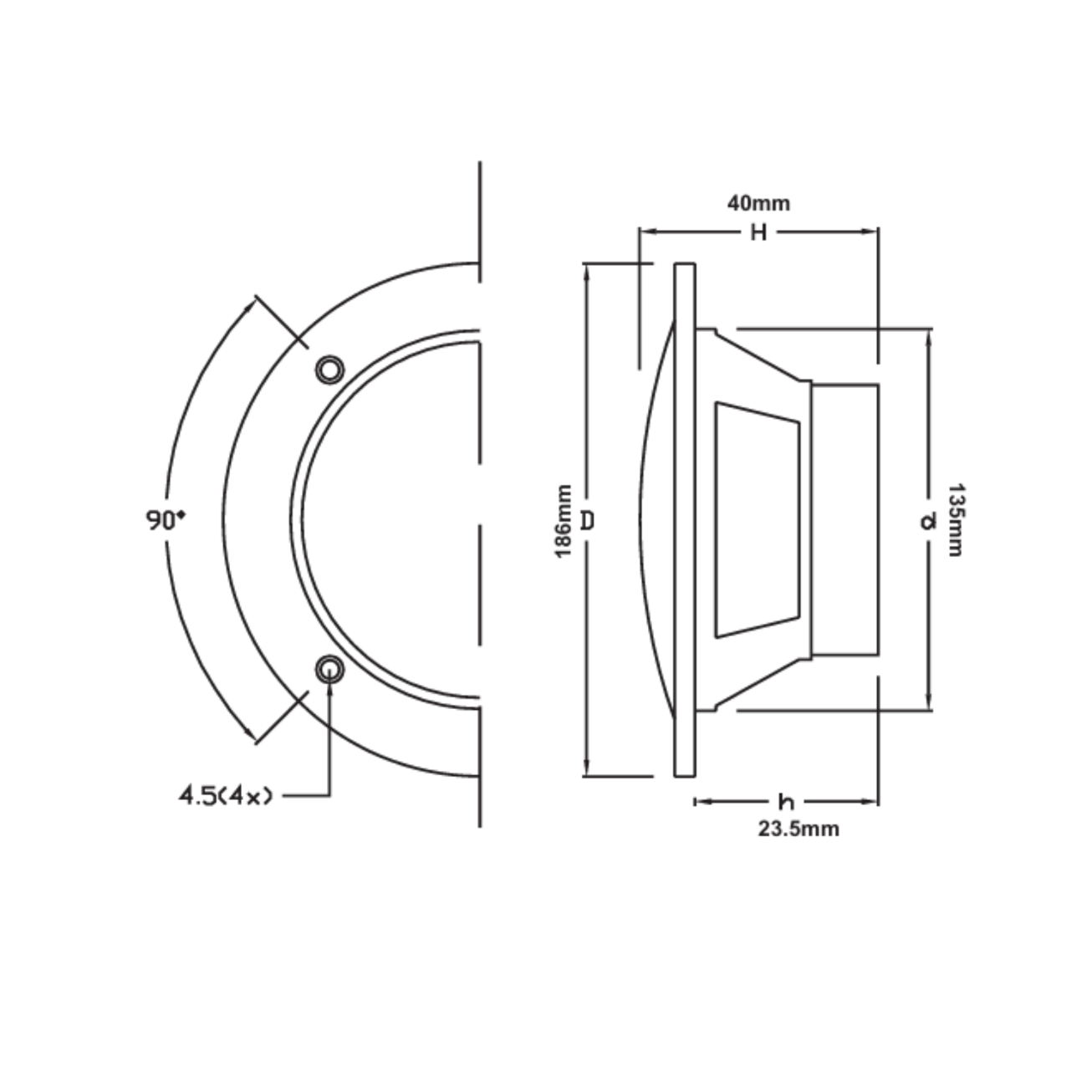 Marin Hoparlör Slim 16,5 cm Beyaz 60 Watt