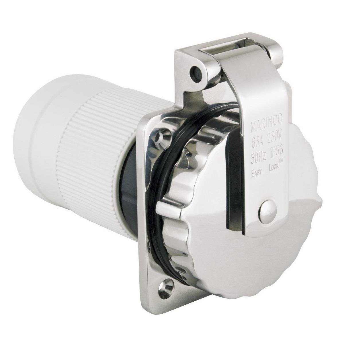 Marinco Paslanmaz Çelik Sahil Besleme Prizi 220V 63A Trifaze