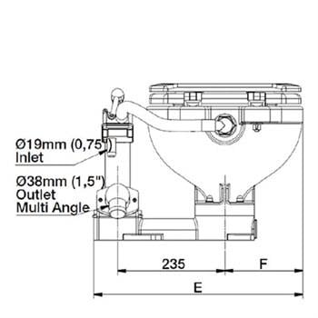 Matromarine Manuel Tuvalet Küçük Taş
