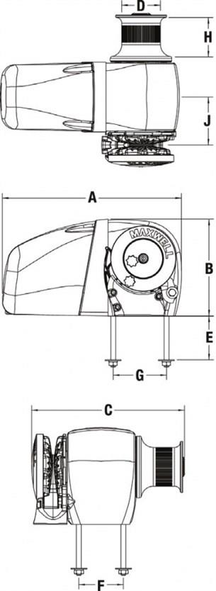 Maxwell HRC-10 1000W 12V 8mm Tambursuz Yatık Irgat