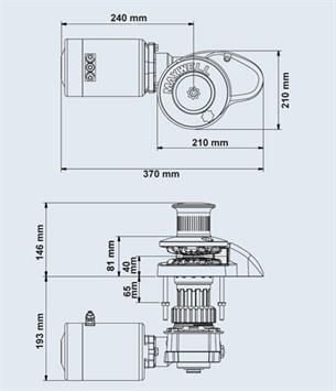 Maxwell RC-8 1000W 24V 8mm Tamburlu Dik Irgat