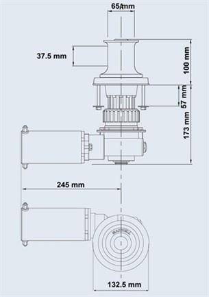 Maxwell VC 1000 Serisi 1000W 12/24V Tamburlu Hirolik Irgat