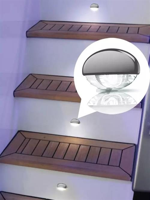 Merdiven Lambası Kromaj 24 V Led Beyaz 