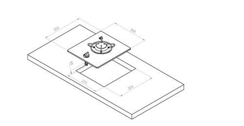 Navy Load Tekli Camlı Gömme Ocak NL20000