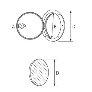Nuova Rade Plastik Kontrol Kapağı 235X315 mm