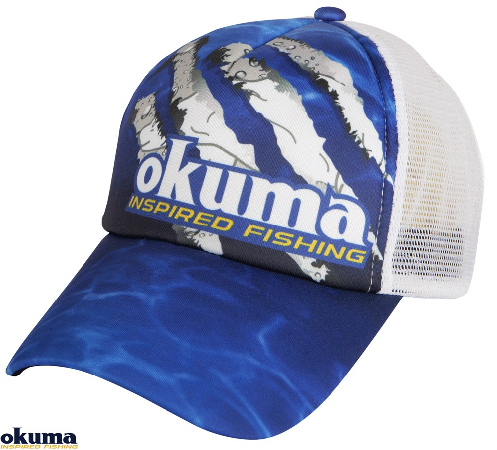 Okuma Blue Mesh Back Şapka